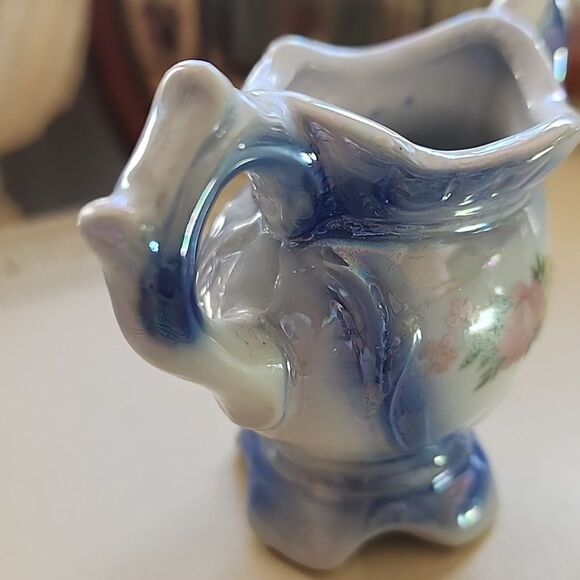 Vintage Mini Lusterware Bud Floral Vase - Picture 8 of 10